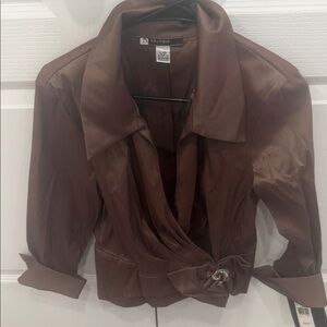 JS Boutique Chocolate Brown Blazer